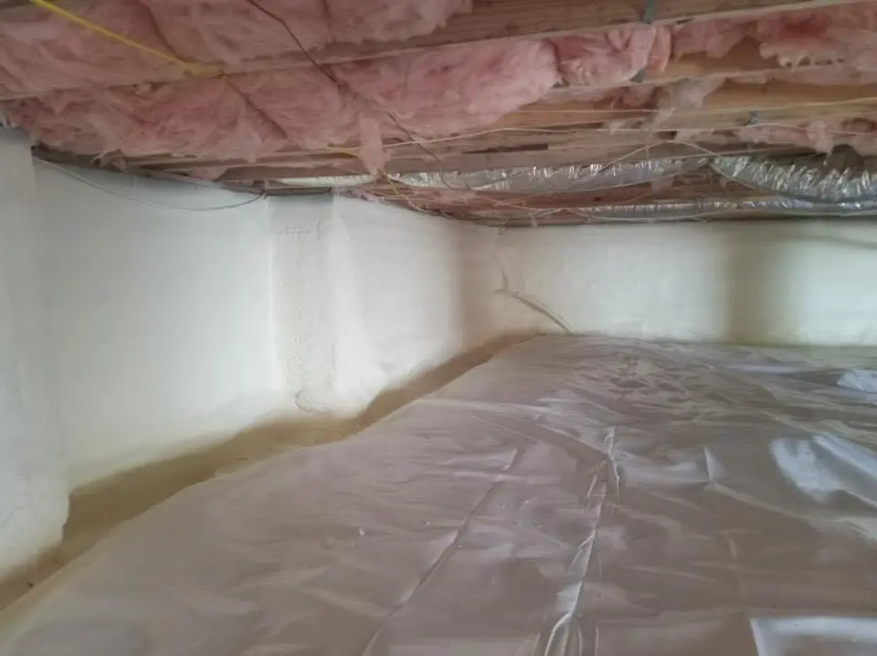 Crawl space encapsulation with closed-cell spray foam for Attic Insulation in Belle Chasse